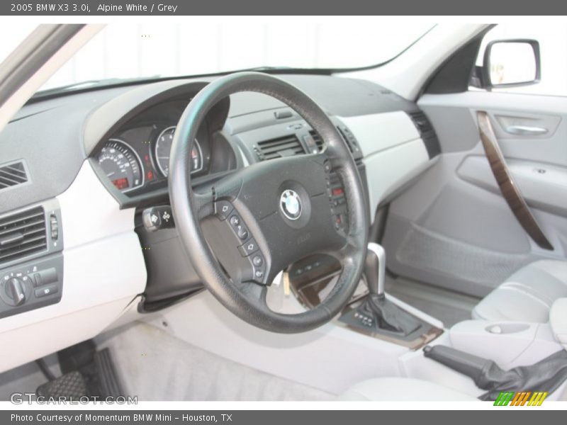 Alpine White / Grey 2005 BMW X3 3.0i