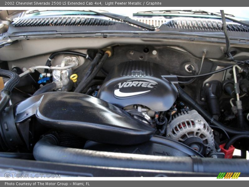 Light Pewter Metallic / Graphite 2002 Chevrolet Silverado 2500 LS Extended Cab 4x4
