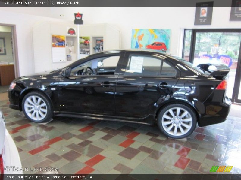 Black / Black 2008 Mitsubishi Lancer GTS