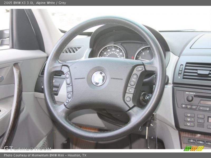 Alpine White / Grey 2005 BMW X3 3.0i