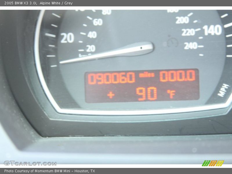 Alpine White / Grey 2005 BMW X3 3.0i