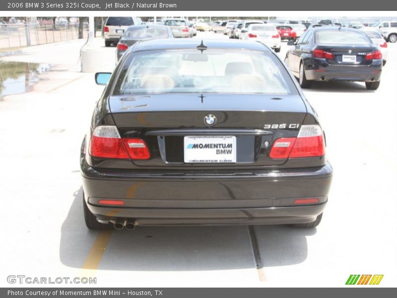 Jet Black / Natural Brown 2006 BMW 3 Series 325i Coupe