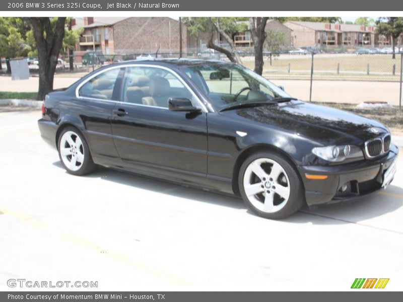 Jet Black / Natural Brown 2006 BMW 3 Series 325i Coupe