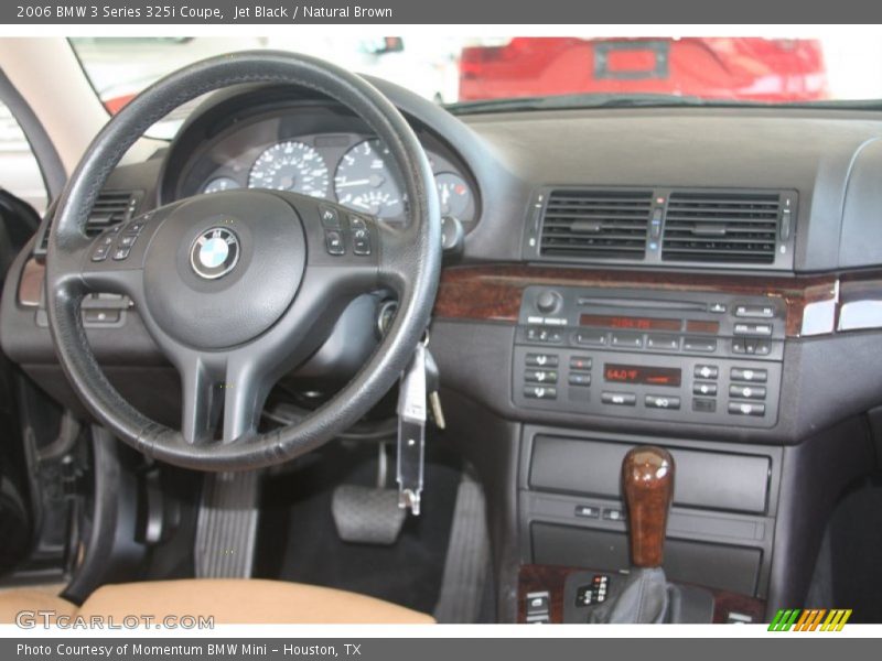 Jet Black / Natural Brown 2006 BMW 3 Series 325i Coupe