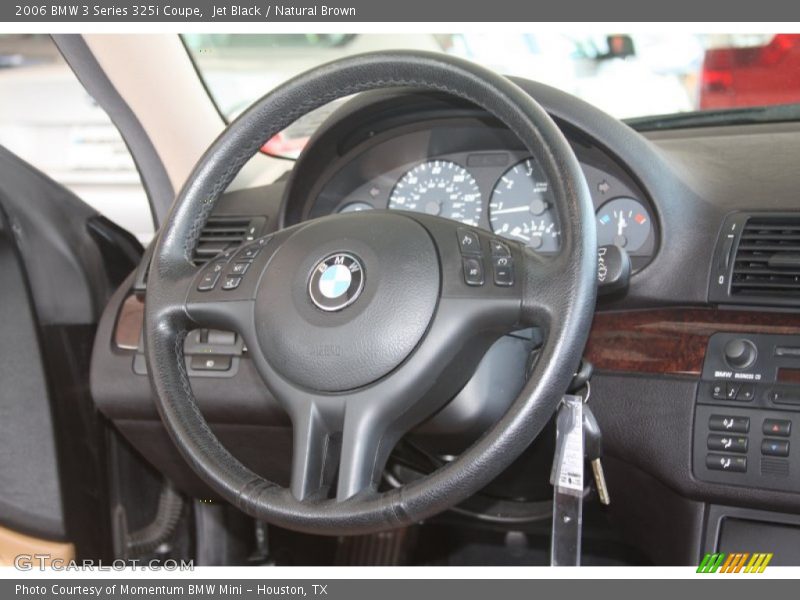 Jet Black / Natural Brown 2006 BMW 3 Series 325i Coupe