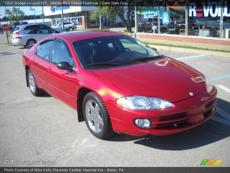 Inferno Red Tinted Pearlcoat / Dark Slate Gray 2002 Dodge Intrepid SXT