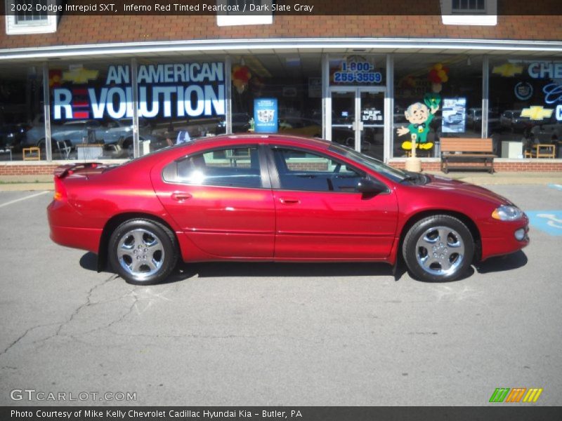Inferno Red Tinted Pearlcoat / Dark Slate Gray 2002 Dodge Intrepid SXT