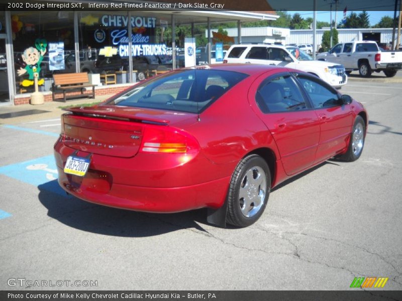 Inferno Red Tinted Pearlcoat / Dark Slate Gray 2002 Dodge Intrepid SXT