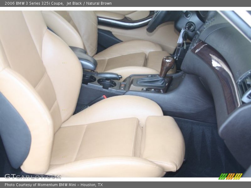 Jet Black / Natural Brown 2006 BMW 3 Series 325i Coupe