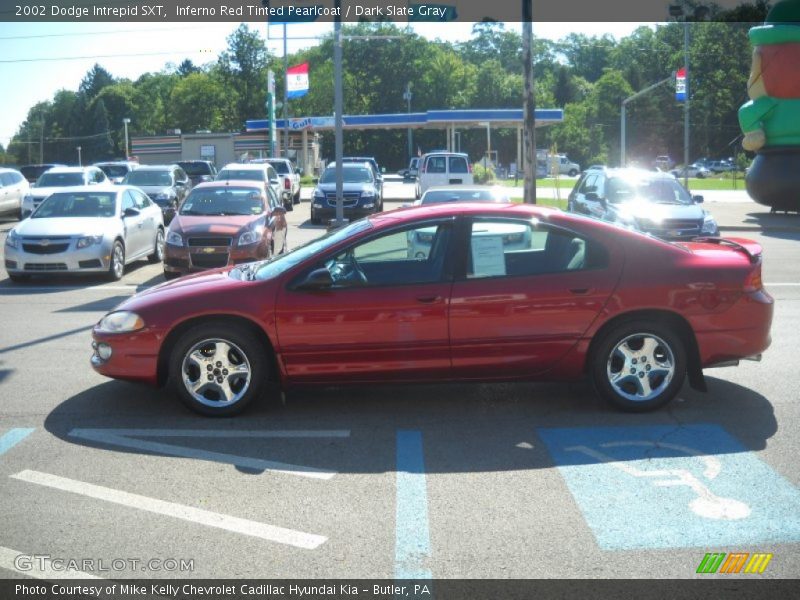 Inferno Red Tinted Pearlcoat / Dark Slate Gray 2002 Dodge Intrepid SXT