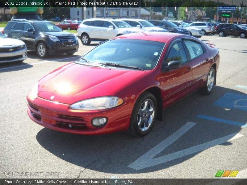 Inferno Red Tinted Pearlcoat / Dark Slate Gray 2002 Dodge Intrepid SXT