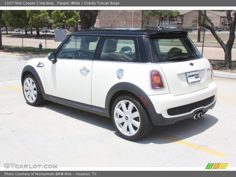 Pepper White / Gravity Tuscan Beige 2007 Mini Cooper S Hardtop