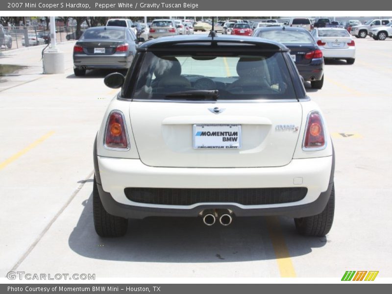 Pepper White / Gravity Tuscan Beige 2007 Mini Cooper S Hardtop