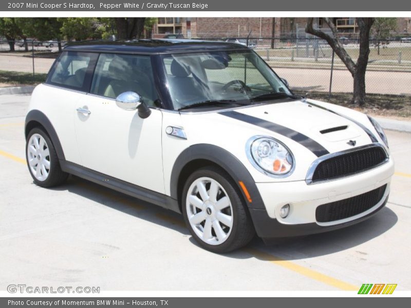 Pepper White / Gravity Tuscan Beige 2007 Mini Cooper S Hardtop