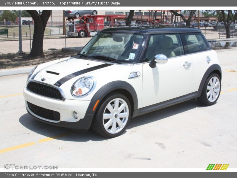 Pepper White / Gravity Tuscan Beige 2007 Mini Cooper S Hardtop