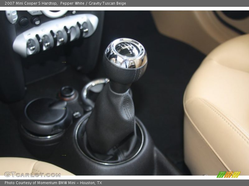 Pepper White / Gravity Tuscan Beige 2007 Mini Cooper S Hardtop