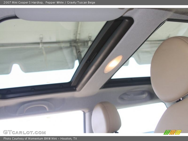 Pepper White / Gravity Tuscan Beige 2007 Mini Cooper S Hardtop