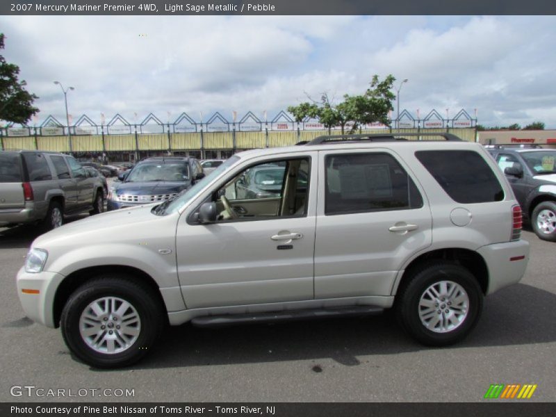 Light Sage Metallic / Pebble 2007 Mercury Mariner Premier 4WD