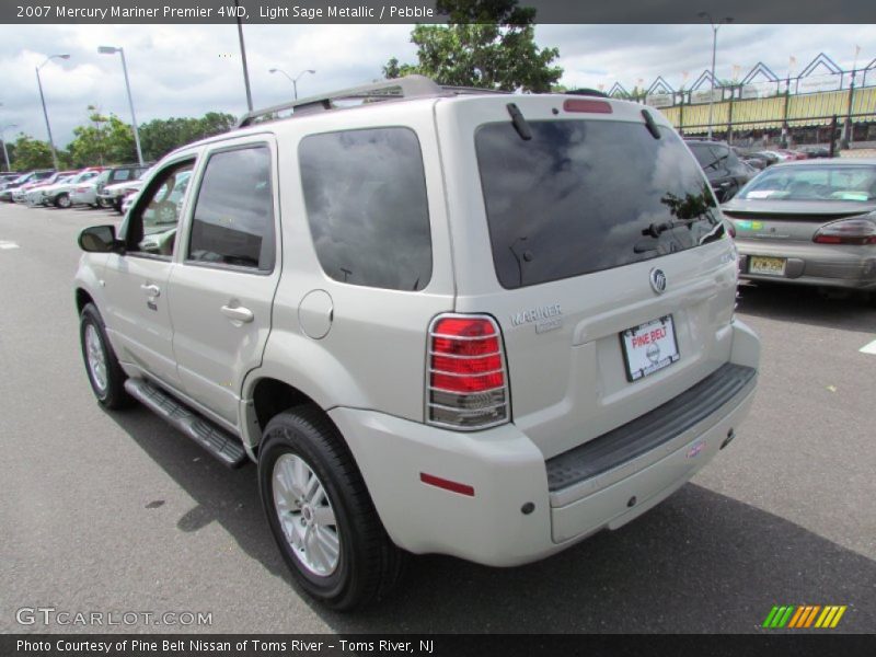 Light Sage Metallic / Pebble 2007 Mercury Mariner Premier 4WD
