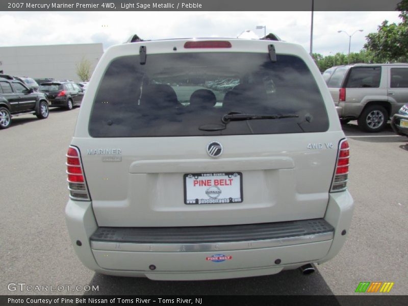 Light Sage Metallic / Pebble 2007 Mercury Mariner Premier 4WD