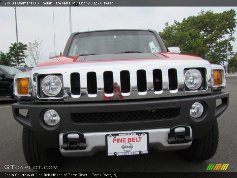 Solar Flare Metallic / Ebony Black/Pewter 2008 Hummer H3 X