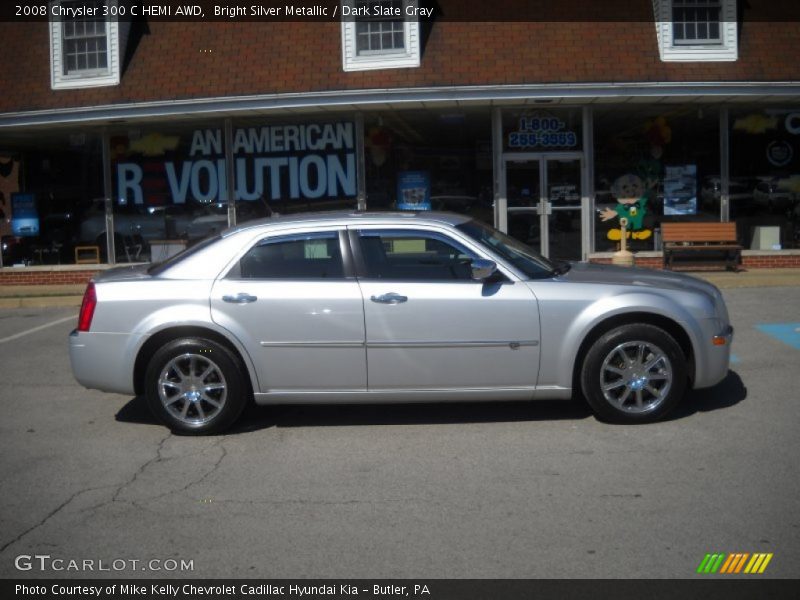 Bright Silver Metallic / Dark Slate Gray 2008 Chrysler 300 C HEMI AWD