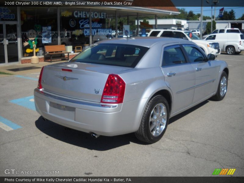 Bright Silver Metallic / Dark Slate Gray 2008 Chrysler 300 C HEMI AWD