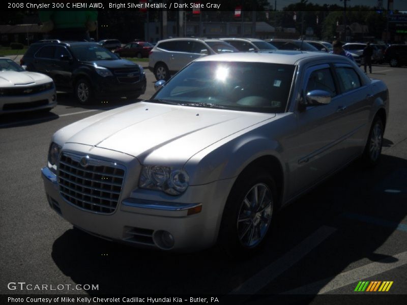 Bright Silver Metallic / Dark Slate Gray 2008 Chrysler 300 C HEMI AWD