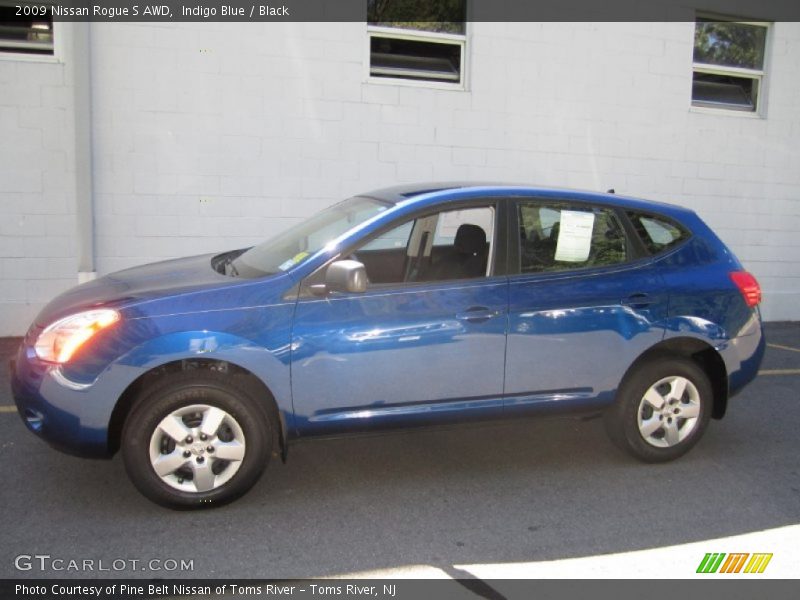 Indigo Blue / Black 2009 Nissan Rogue S AWD