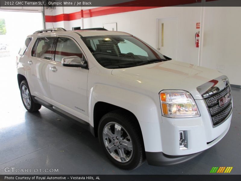 Olympic White / Jet Black 2012 GMC Terrain SLT