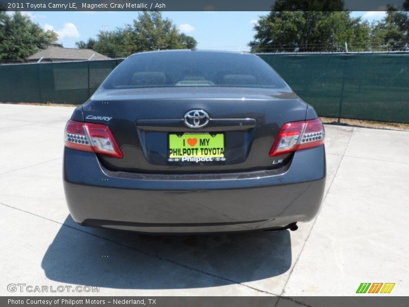 Magnetic Gray Metallic / Ash 2011 Toyota Camry LE