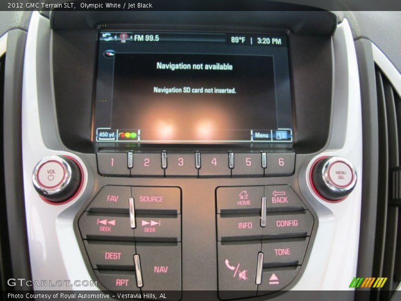 Olympic White / Jet Black 2012 GMC Terrain SLT