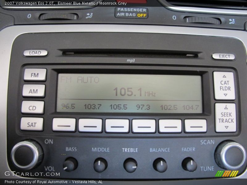 Audio System of 2007 Eos 2.0T