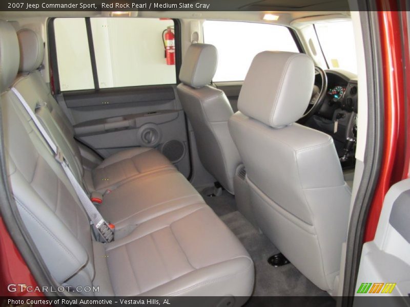 Red Rock Pearl / Medium Slate Gray 2007 Jeep Commander Sport