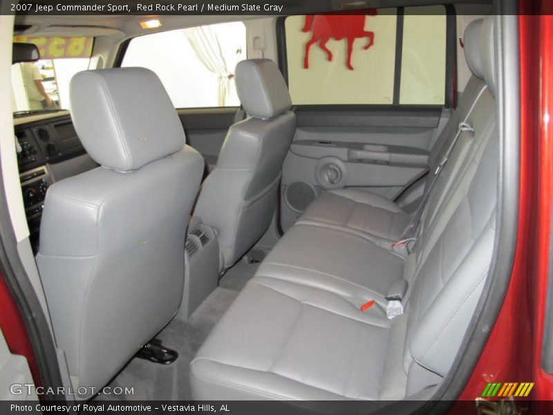 Red Rock Pearl / Medium Slate Gray 2007 Jeep Commander Sport