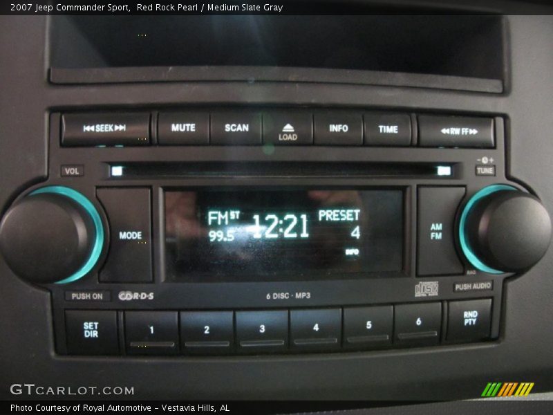 Red Rock Pearl / Medium Slate Gray 2007 Jeep Commander Sport