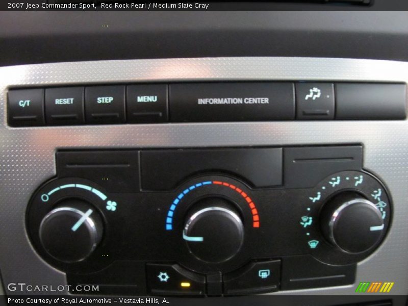 Red Rock Pearl / Medium Slate Gray 2007 Jeep Commander Sport