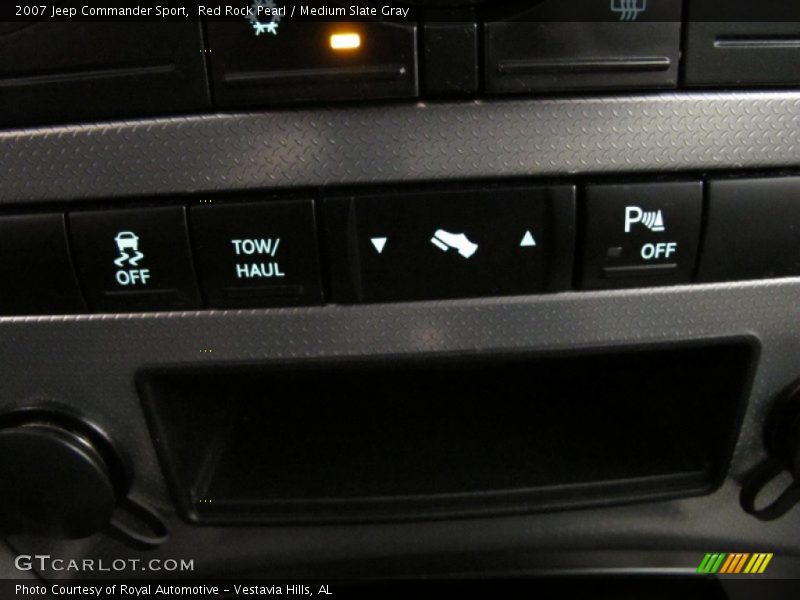 Red Rock Pearl / Medium Slate Gray 2007 Jeep Commander Sport