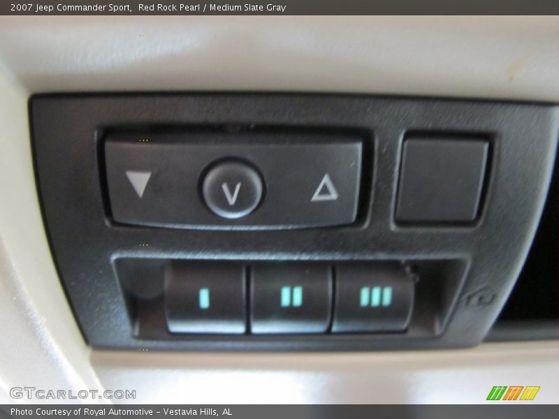 Red Rock Pearl / Medium Slate Gray 2007 Jeep Commander Sport