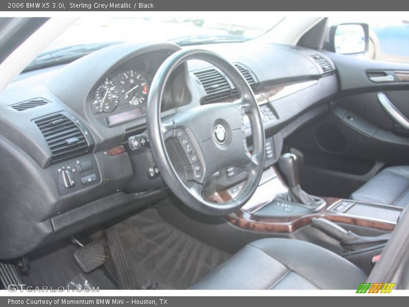 Sterling Grey Metallic / Black 2006 BMW X5 3.0i