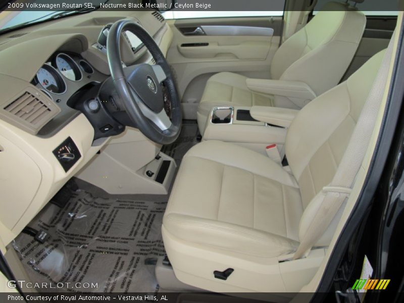 Nocturne Black Metallic / Ceylon Beige 2009 Volkswagen Routan SEL