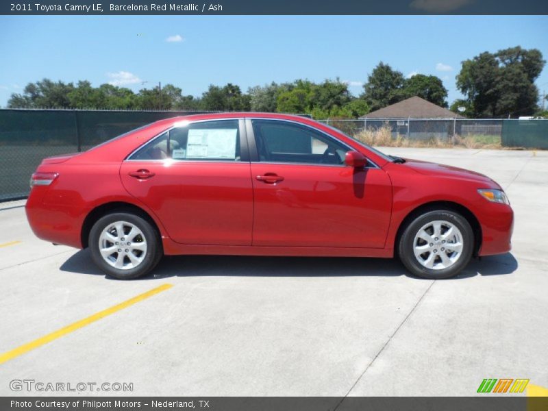 Barcelona Red Metallic / Ash 2011 Toyota Camry LE