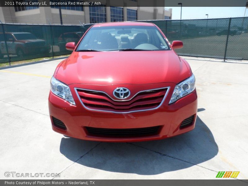 Barcelona Red Metallic / Ash 2011 Toyota Camry LE