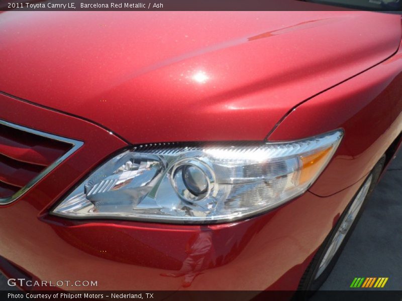 Barcelona Red Metallic / Ash 2011 Toyota Camry LE
