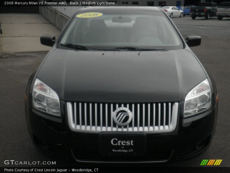 Black / Medium Light Stone 2008 Mercury Milan V6 Premier AWD