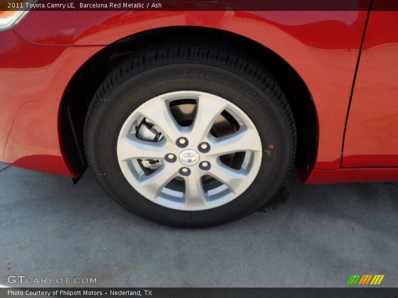 Barcelona Red Metallic / Ash 2011 Toyota Camry LE