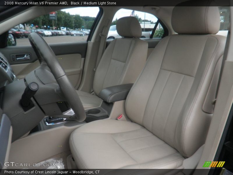 Black / Medium Light Stone 2008 Mercury Milan V6 Premier AWD