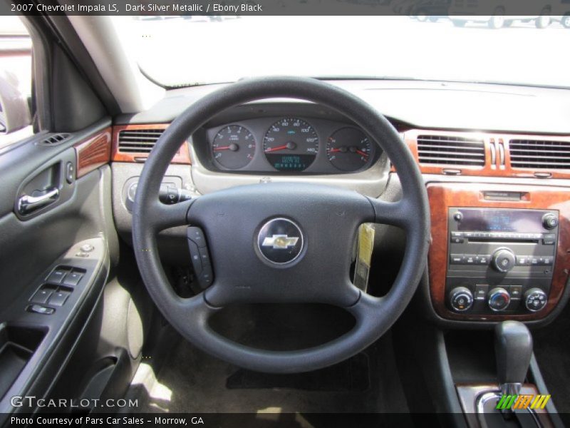 Dark Silver Metallic / Ebony Black 2007 Chevrolet Impala LS