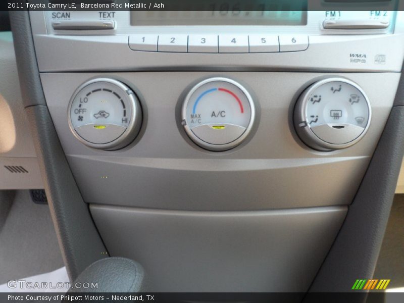 Barcelona Red Metallic / Ash 2011 Toyota Camry LE