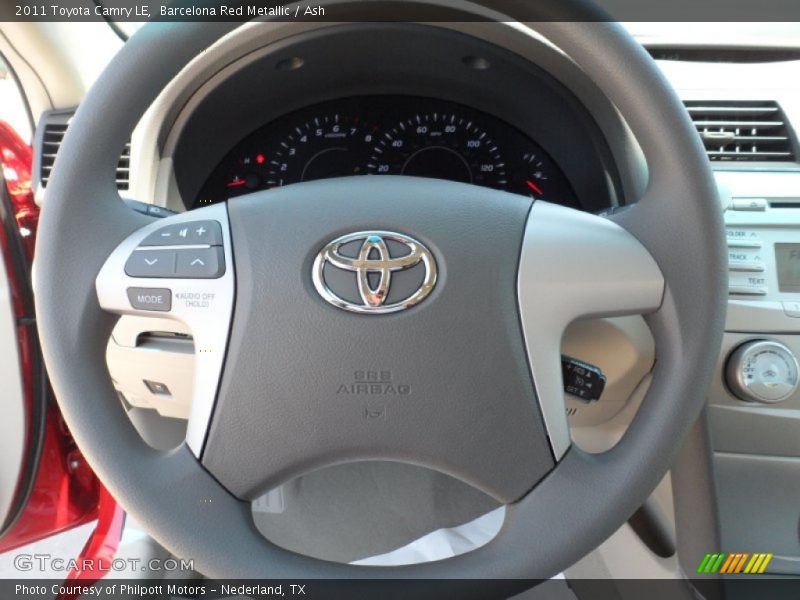 Barcelona Red Metallic / Ash 2011 Toyota Camry LE